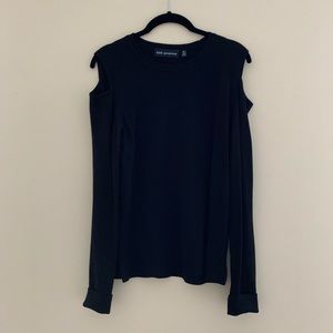 525 America Cold Shoulder Cutout Sweater Medium